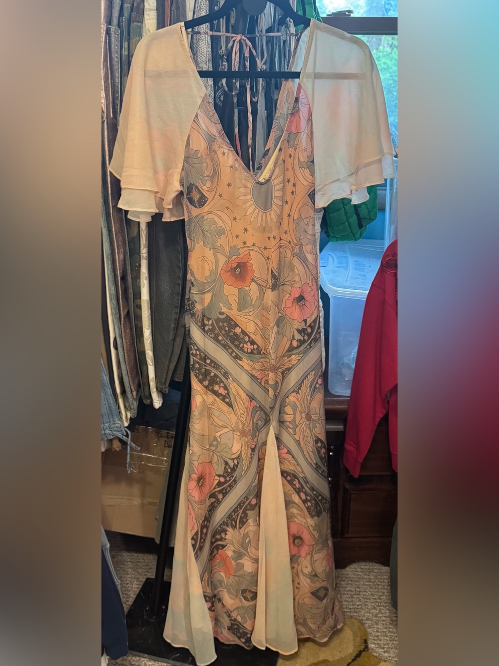 NWT Free People Celestial Nights Maxi Dress - fairy combo - XS, small - Picture 11 of 16